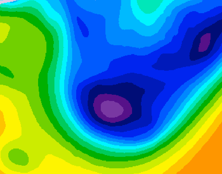 GDPS 500 millibar geopotential height 072 hour forecast chart for Canada based on 2026/01/19 1200Z data