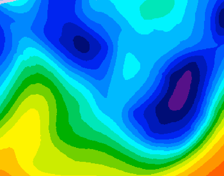 GDPS 500 millibar geopotential height 180 hour forecast chart for Canada based on 2026/01/19 1200Z data