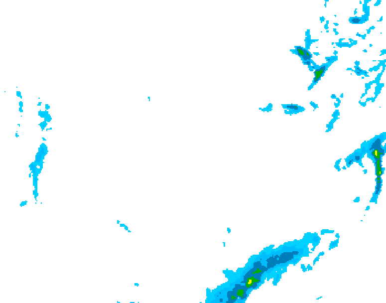 GDPS precipitation 132 hour forecast chart for Canada based on 2026/01/19 1200Z data