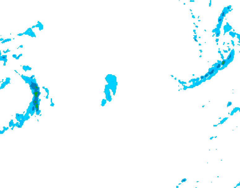 GDPS precipitation 222 hour forecast chart for Canada based on 2026/01/19 1200Z data