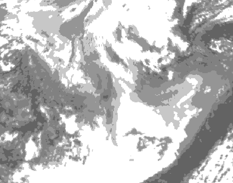 GDPS total cloud 168 hour forecast chart for Canada based on 2026/01/19 0000Z data