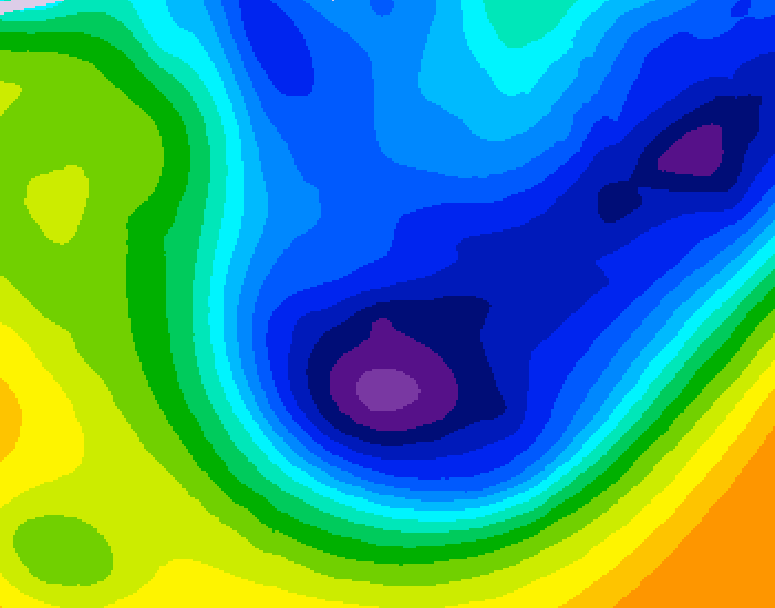 GDPS 500 millibar geopotential height 060 hour forecast chart for Canada based on 2026/01/20 0000Z data