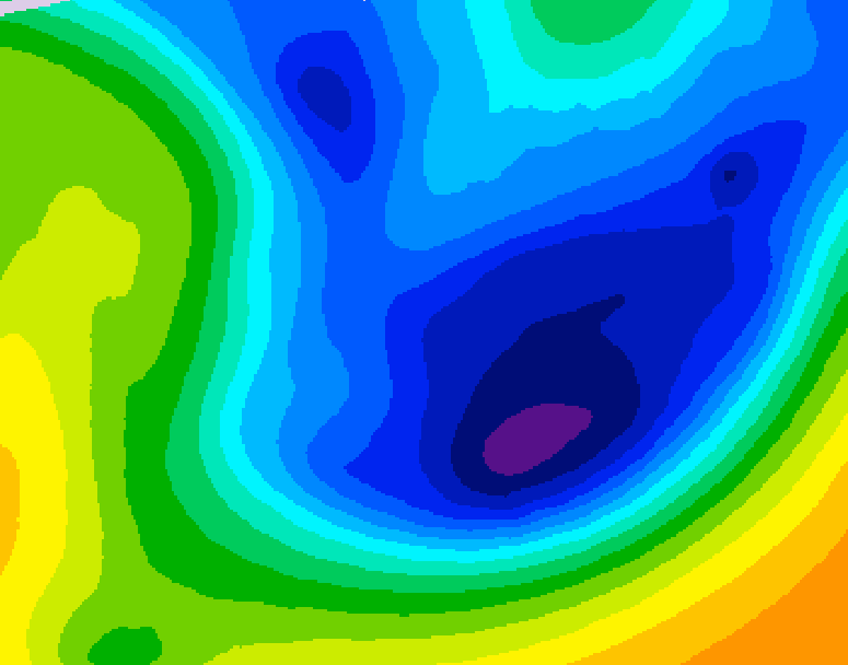 GDPS 500 millibar geopotential height 084 hour forecast chart for Canada based on 2026/01/20 0000Z data