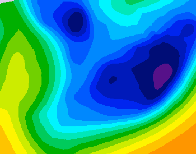 GDPS 500 millibar geopotential height 108 hour forecast chart for Canada based on 2026/01/20 0000Z data