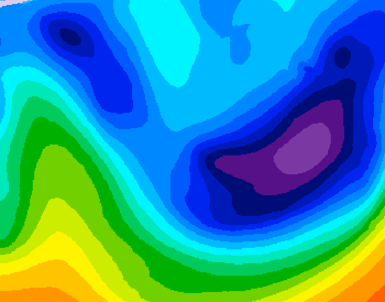 GDPS 500 millibar geopotential height 186 hour forecast chart for Canada based on 2026/01/20 0000Z data