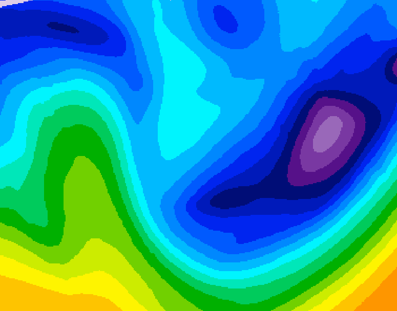 GDPS 500 millibar geopotential height 204 hour forecast chart for Canada based on 2026/01/20 0000Z data