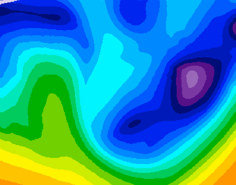 GDPS 500 millibar geopotential height 210 hour forecast chart for Canada based on 2026/01/20 0000Z data