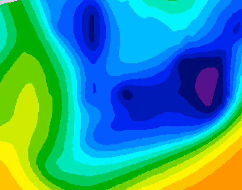 GDPS 500 millibar geopotential height 108 hour forecast chart for Canada based on 2026/01/20 1200Z data