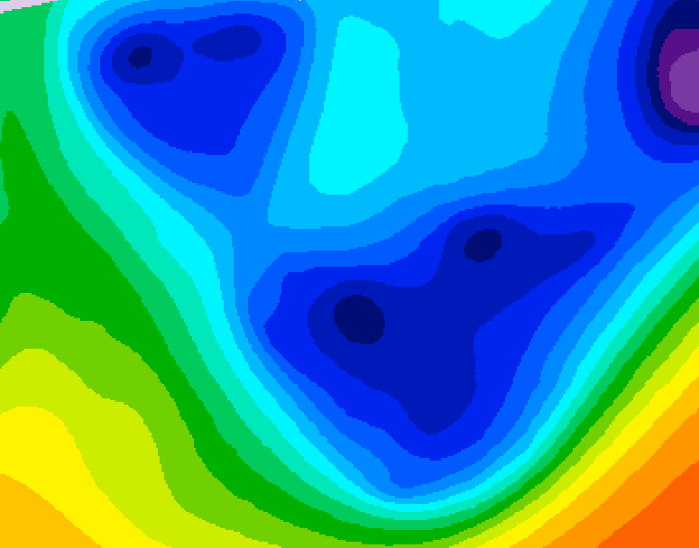 GDPS 500 millibar geopotential height 150 hour forecast chart for Canada based on 2026/01/20 1200Z data