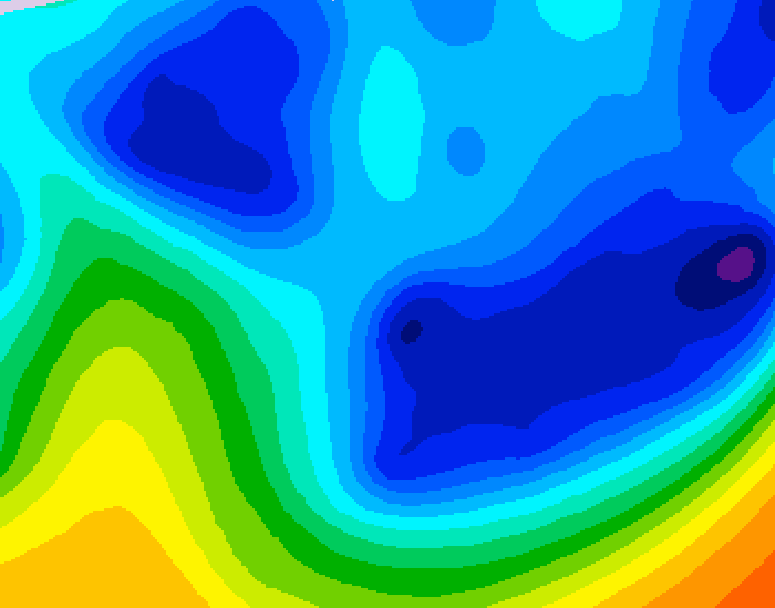 GDPS 500 millibar geopotential height 180 hour forecast chart for Canada based on 2026/01/20 1200Z data