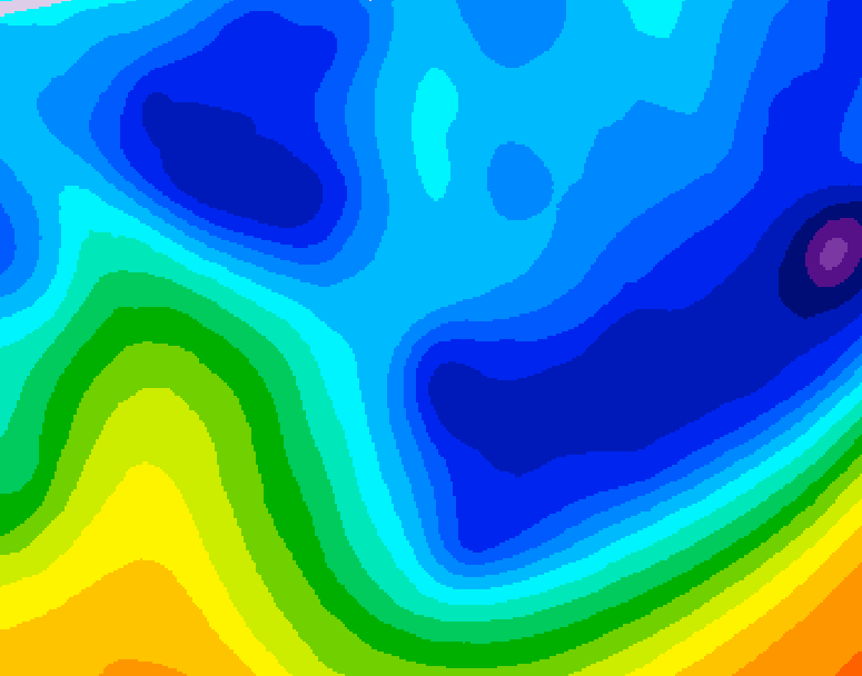 GDPS 500 millibar geopotential height 186 hour forecast chart for Canada based on 2026/01/20 1200Z data