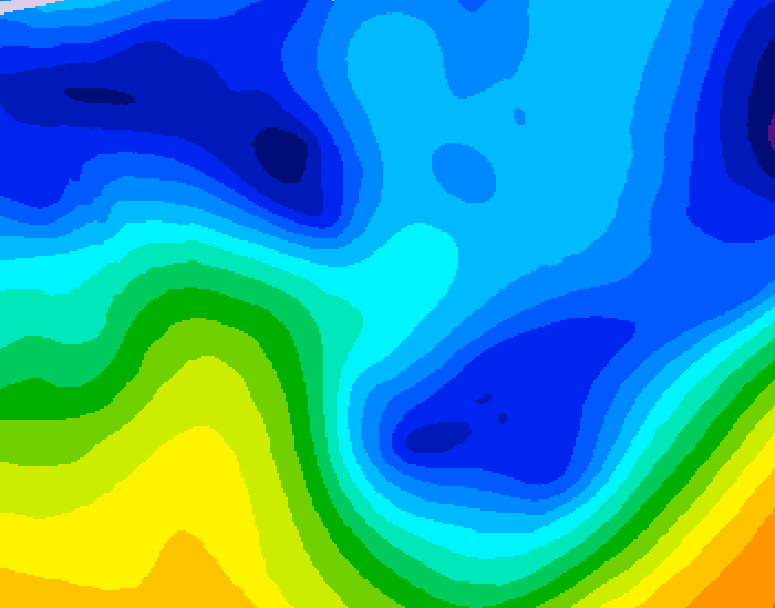 GDPS 500 millibar geopotential height 204 hour forecast chart for Canada based on 2026/01/20 1200Z data