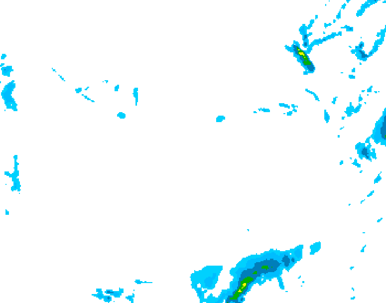 GDPS precipitation 120 hour forecast chart for Canada based on 2026/01/20 0000Z data
