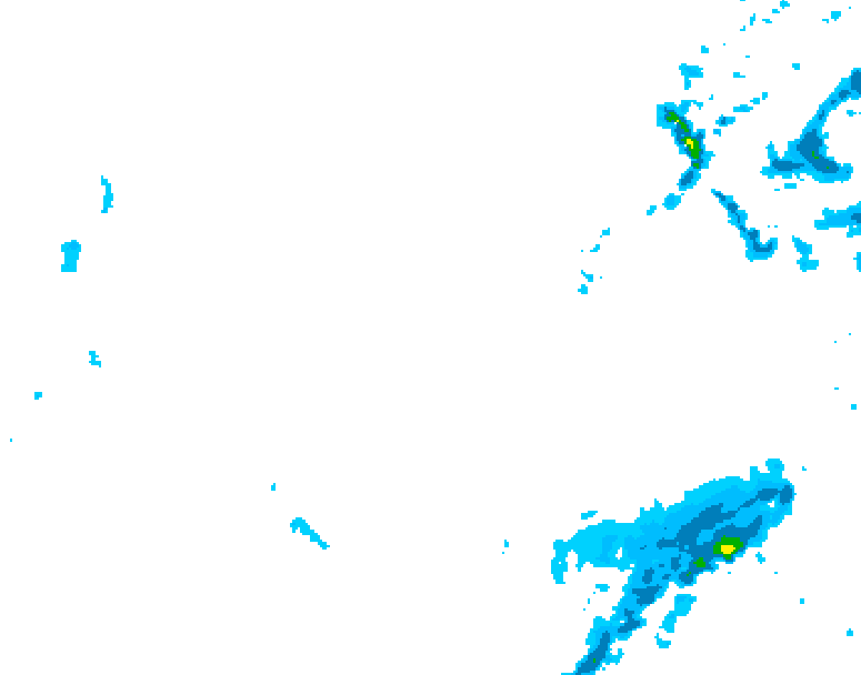 GDPS precipitation 126 hour forecast chart for Canada based on 2026/01/20 1200Z data