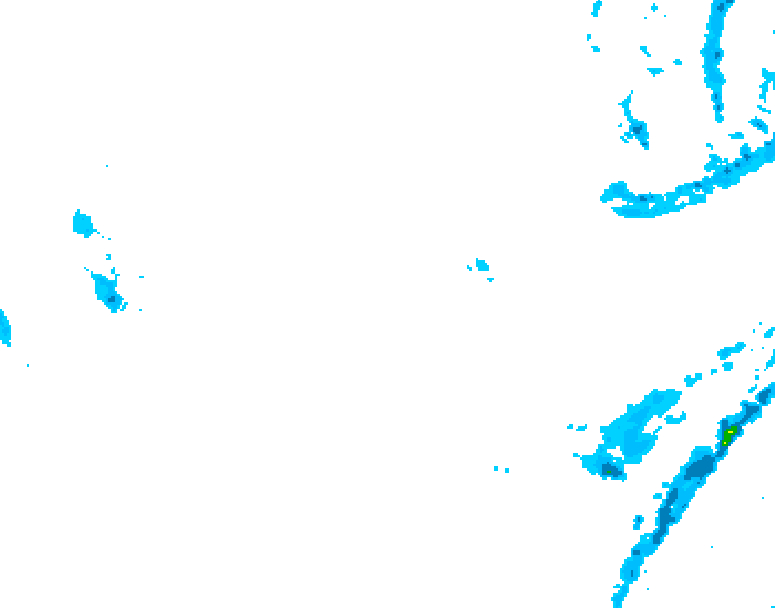 GDPS precipitation 150 hour forecast chart for Canada based on 2026/01/20 1200Z data