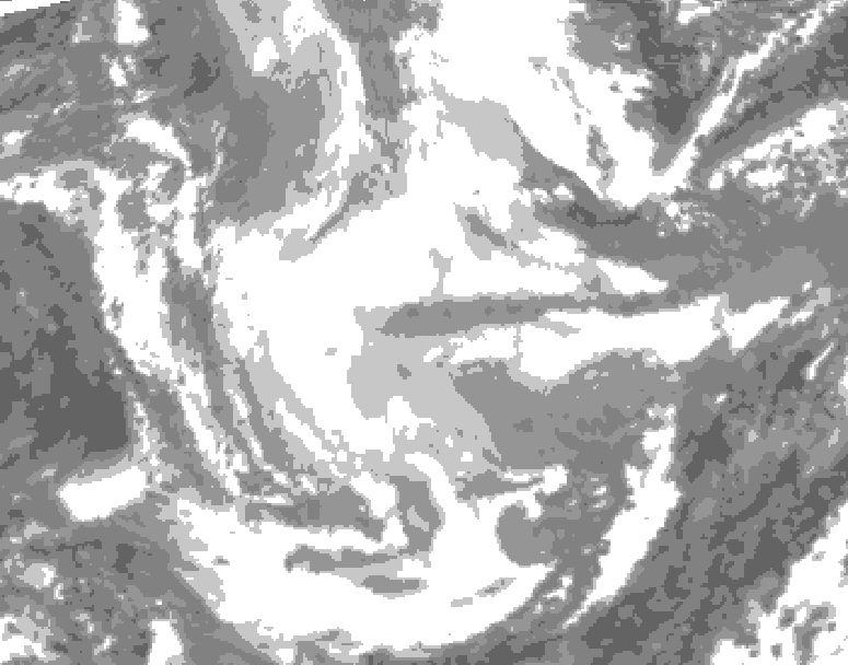 GDPS total cloud 060 hour forecast chart for Canada based on 2026/01/20 0000Z data