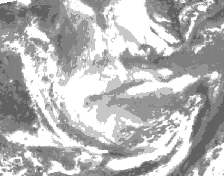 GDPS total cloud 060 hour forecast chart for Canada based on 2026/01/20 1200Z data