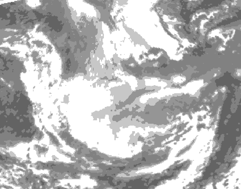 GDPS total cloud 066 hour forecast chart for Canada based on 2026/01/20 1200Z data