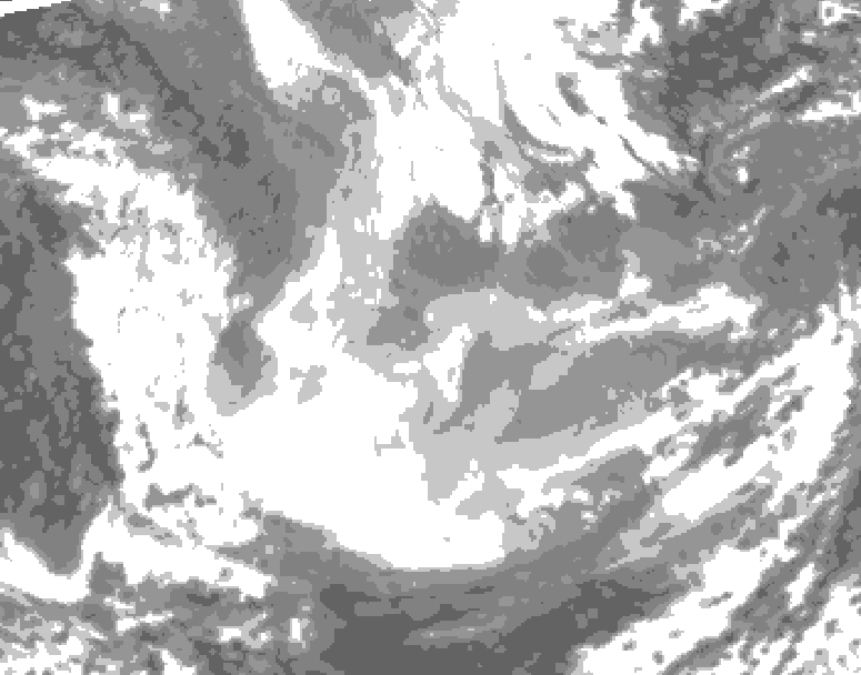 GDPS total cloud 078 hour forecast chart for Canada based on 2026/01/20 1200Z data