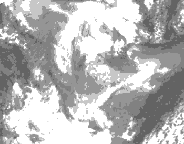 GDPS total cloud 144 hour forecast chart for Canada based on 2026/01/20 1200Z data
