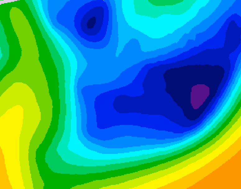 GDPS 500 millibar geopotential height 084 hour forecast chart for Canada based on 2026/01/21 0000Z data