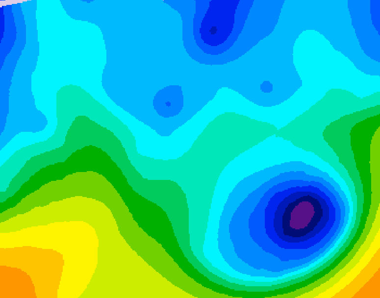 GDPS 500 millibar geopotential height 234 hour forecast chart for Canada based on 2026/01/21 0000Z data