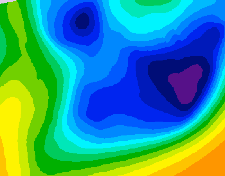 GDPS 500 millibar geopotential height 072 hour forecast chart for Canada based on 2026/01/21 1200Z data