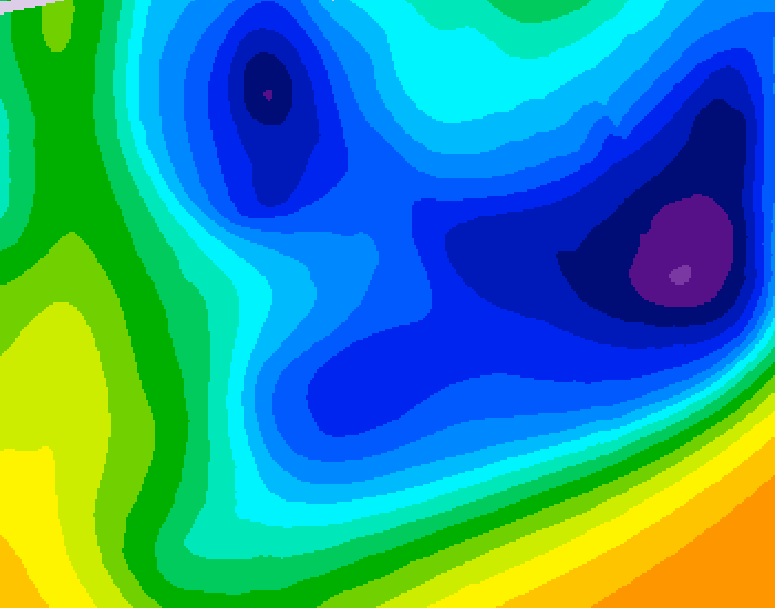 GDPS 500 millibar geopotential height 084 hour forecast chart for Canada based on 2026/01/21 1200Z data