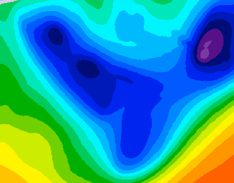 GDPS 500 millibar geopotential height 120 hour forecast chart for Canada based on 2026/01/21 1200Z data