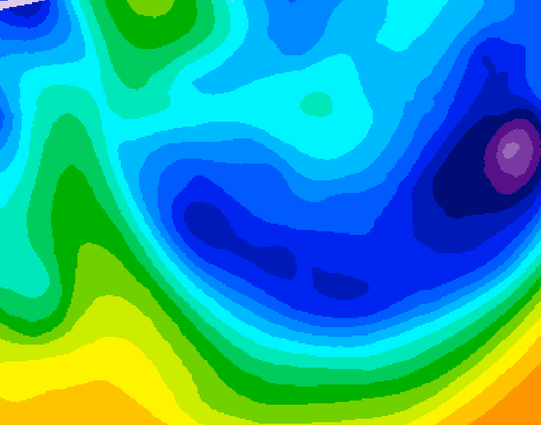 GDPS 500 millibar geopotential height 162 hour forecast chart for Canada based on 2026/01/21 1200Z data