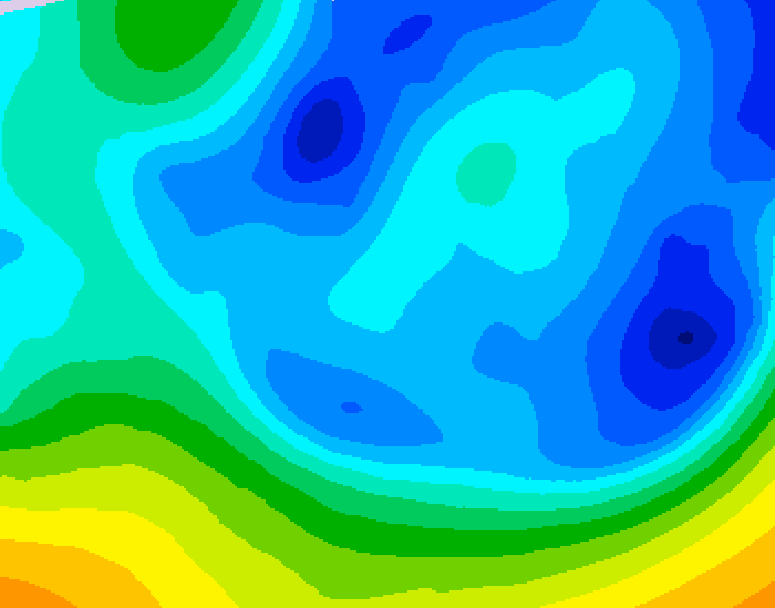 GDPS 500 millibar geopotential height 216 hour forecast chart for Canada based on 2026/01/21 1200Z data