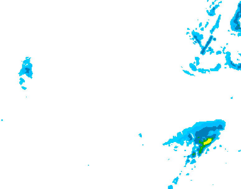 GDPS precipitation 120 hour forecast chart for Canada based on 2026/01/21 0000Z data