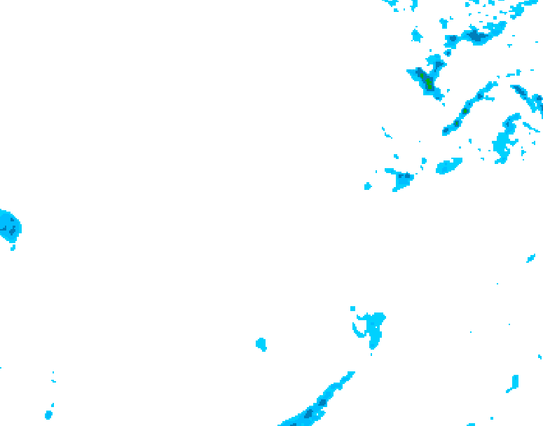 GDPS precipitation 006 hour forecast chart for Canada based on 2026/01/21 1200Z data