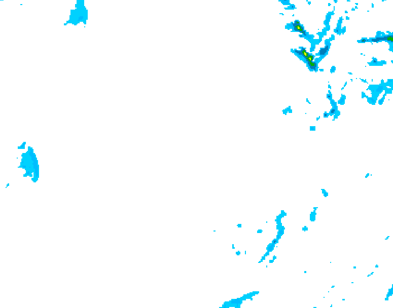 GDPS precipitation 018 hour forecast chart for Canada based on 2026/01/21 1200Z data