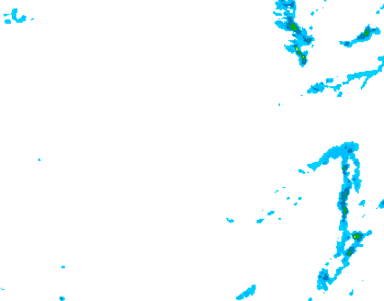 GDPS precipitation 036 hour forecast chart for Canada based on 2026/01/21 1200Z data