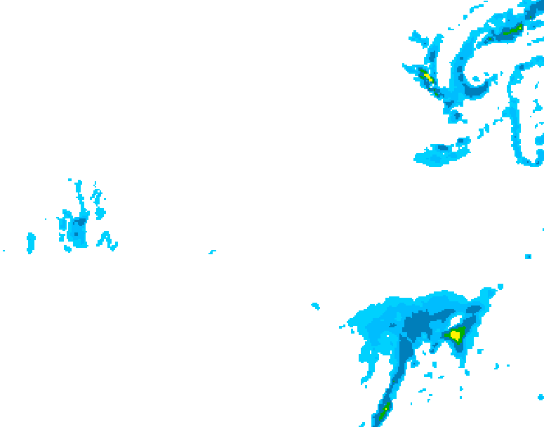 GDPS precipitation 108 hour forecast chart for Canada based on 2026/01/21 1200Z data
