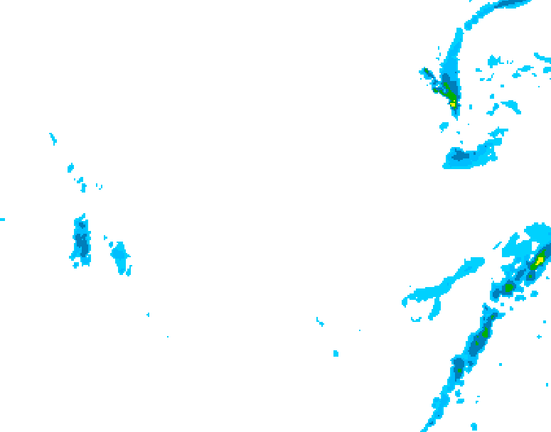GDPS precipitation 126 hour forecast chart for Canada based on 2026/01/21 1200Z data