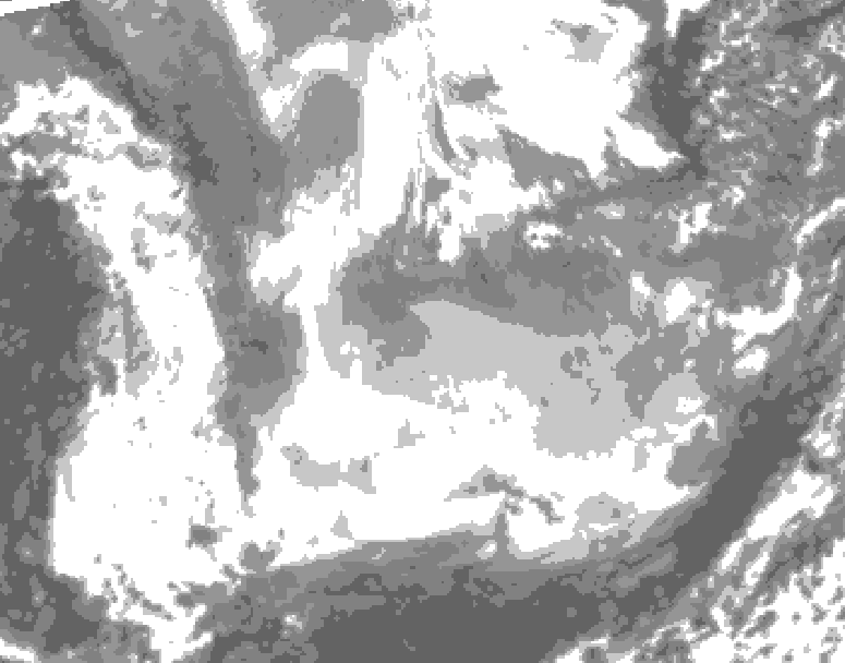 GDPS total cloud 084 hour forecast chart for Canada based on 2026/01/21 0000Z data