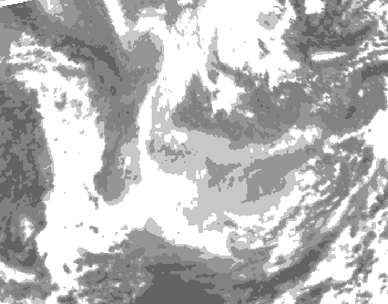 GDPS total cloud 060 hour forecast chart for Canada based on 2026/01/21 1200Z data