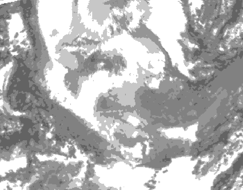 GDPS total cloud 186 hour forecast chart for Canada based on 2026/01/21 1200Z data