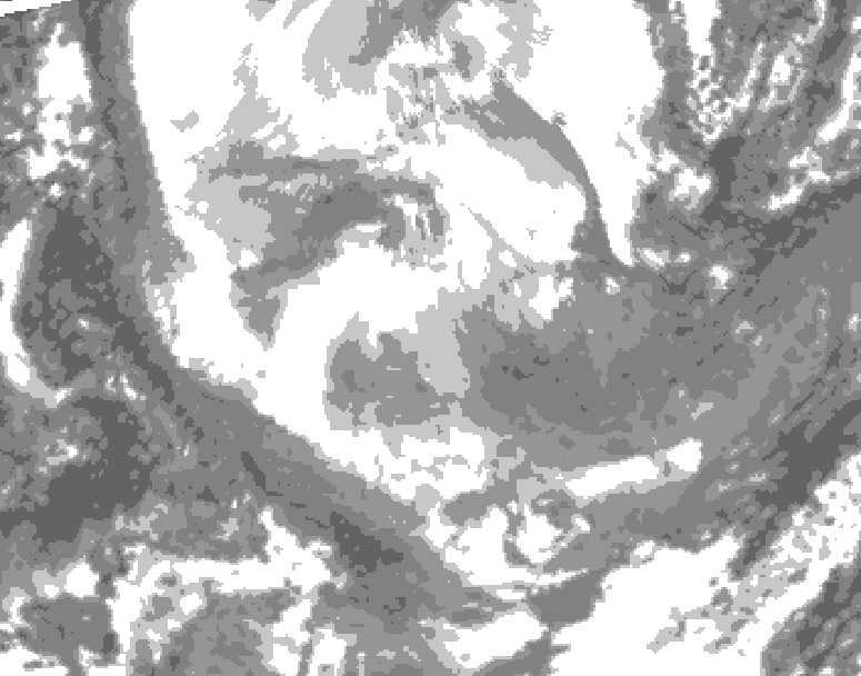 GDPS total cloud 192 hour forecast chart for Canada based on 2026/01/21 1200Z data