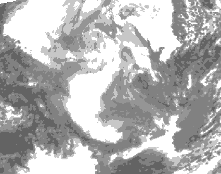 GDPS total cloud 234 hour forecast chart for Canada based on 2026/01/21 1200Z data