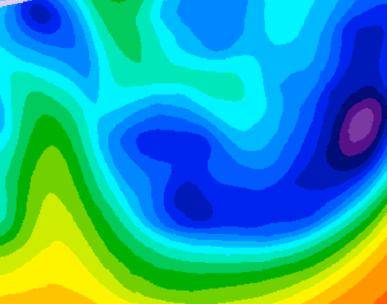 GDPS 500 millibar geopotential height 144 hour forecast chart for Canada based on 2026/01/22 0000Z data