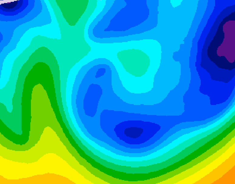 GDPS 500 millibar geopotential height 162 hour forecast chart for Canada based on 2026/01/22 0000Z data