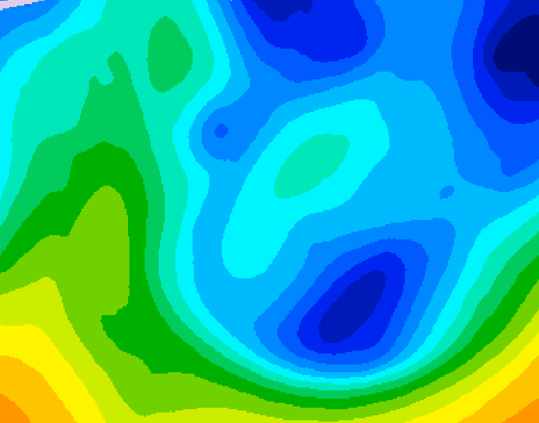 GDPS 500 millibar geopotential height 186 hour forecast chart for Canada based on 2026/01/22 0000Z data
