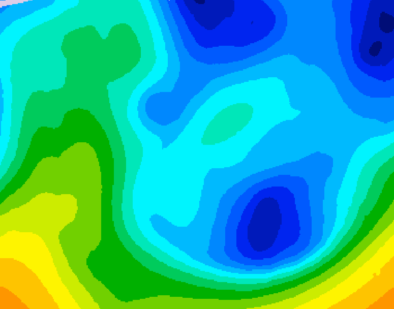GDPS 500 millibar geopotential height 192 hour forecast chart for Canada based on 2026/01/22 0000Z data