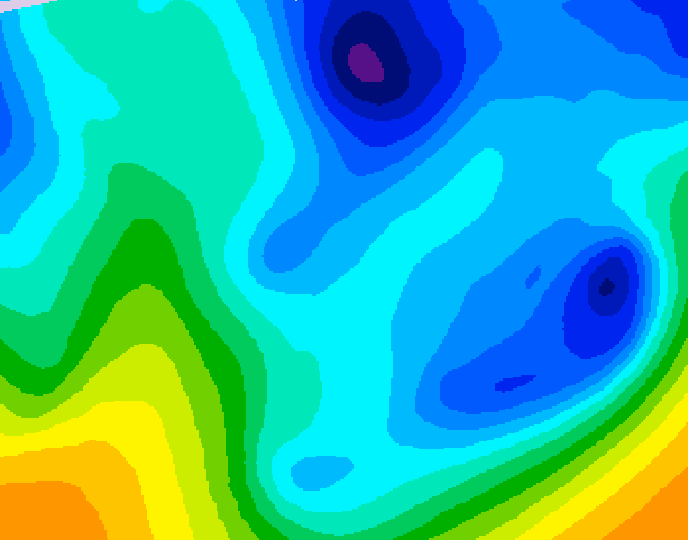 GDPS 500 millibar geopotential height 216 hour forecast chart for Canada based on 2026/01/22 0000Z data