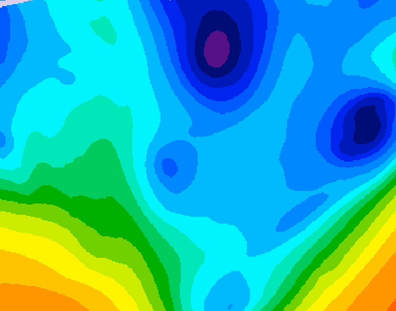 GDPS 500 millibar geopotential height 234 hour forecast chart for Canada based on 2026/01/22 0000Z data