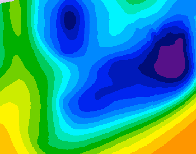 GDPS 500 millibar geopotential height 060 hour forecast chart for Canada based on 2026/01/22 1200Z data