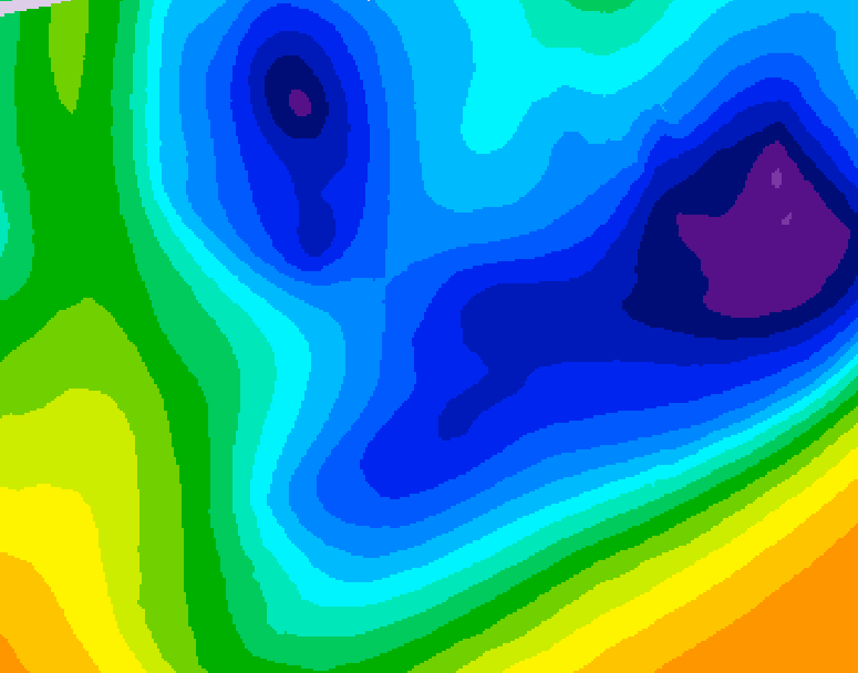 GDPS 500 millibar geopotential height 066 hour forecast chart for Canada based on 2026/01/22 1200Z data